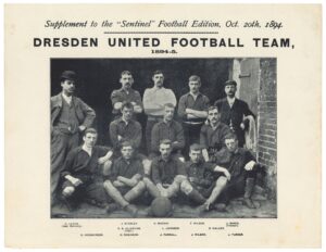 Staffordshire Sentinel - 'Football Edition Supplements' (1894) - Dresden United Football Team 1894-5