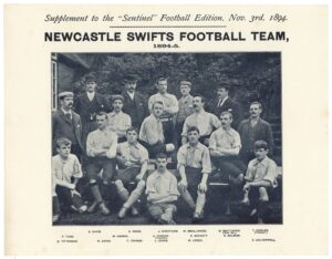 Staffordshire Sentinel - 'Football Edition Supplements' (1894) - Newcastle Swifts Football Team 1894-5