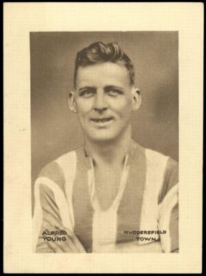 Sherman's Pools - 'Searchlight on Famous Players' (1937) - Alfred Young (Huddersfield Town)
