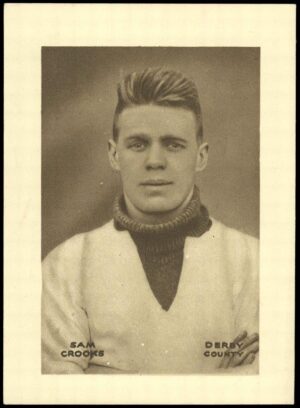 Sherman's Pools - 'Searchlight on Famous Players' (1937) - Sam Crooks (Derby County)