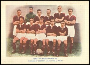 Sherman's Pools - 'Searchlight on Famous Teams' (1938) - Hearts - Div I runners Up 1937-38