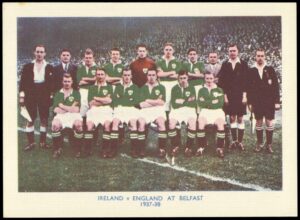 Sherman's Pools - 'Searchlight on Famous Teams' (1938) - Ireland v England at Belfast