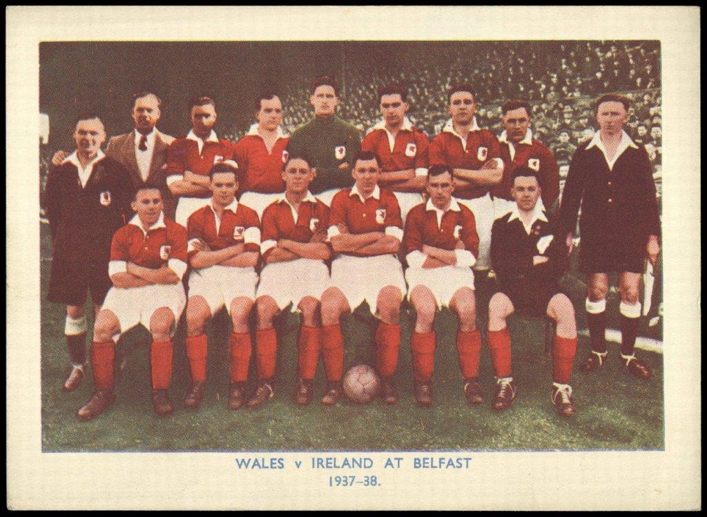 Sherman's Pools - 'Searchlight on Famous Teams' (1938) - Wales v Ireland - Belfasst 1937-38 Sherman's Pools - 'Searchlight on Famous Teams' (1938) - Wales v Ireland - Belfasst 1937-38