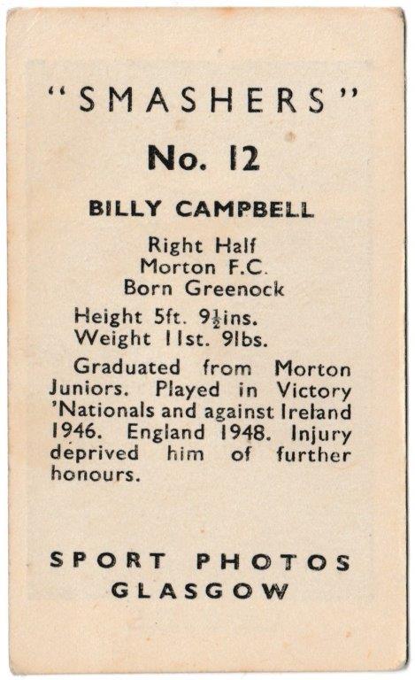 M.M. Frame - 'Smashers' (1950) - Billy Campbell (Morton) M.M. Frame - 'Smashers' (1950) - Billy Campbell (Morton)