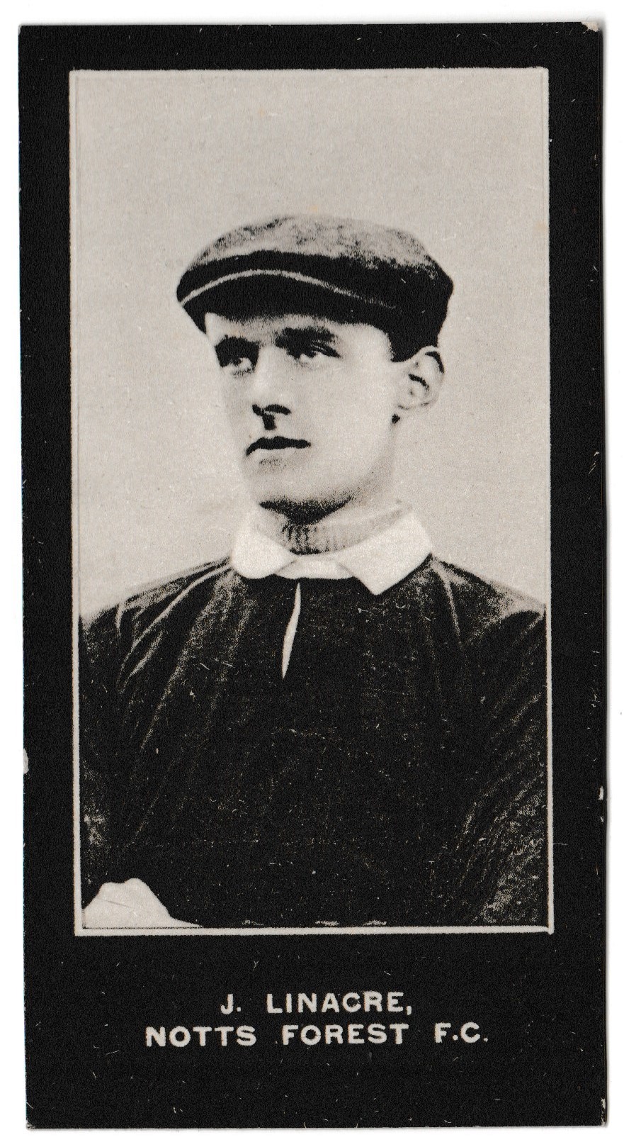 Smith's - 'Footballers Cup Tie S1' (1909) - J. Linacre (Notts Forest) Smith's - 'Footballers Cup Tie S1' (1909) - J. Linacre (Notts Forest)
