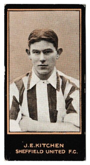 Smith's - 'Footballers (1914 DBB)' - Card #119 - J.E. Kitchen (Sheffield Utd) Smith's - 'Footballers (1914 DBB)' - Card #119 - J.E. Kitchen (Sheffield Utd)