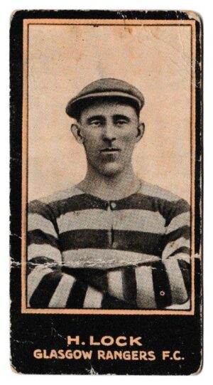 Smith's - 'Footballers (1914 DBB)' - Card #123 - H. Lock (Rangers) Smith's - 'Footballers (1914 DBB)' - Card #123 - H. Lock (Rangers)