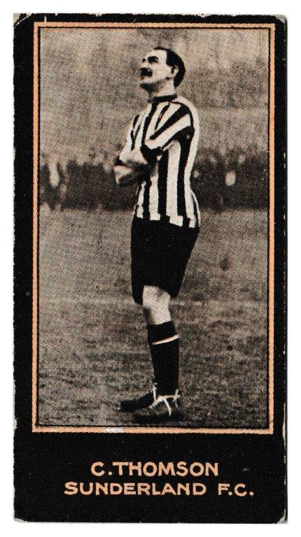 Smith's - 'Footballers (1914 DBB)' - Card #128 - C. Thomson (Sunderland) Smith's - 'Footballers (1914 DBB)' - Card #128 - C. Thomson (Sunderland)