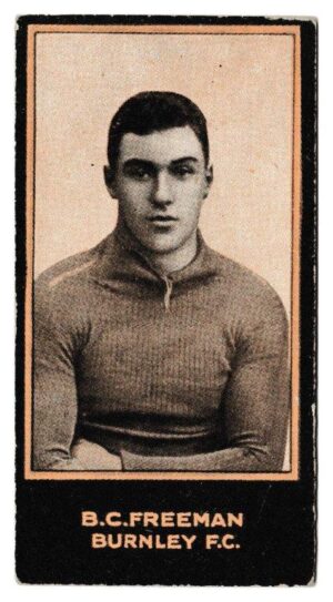Smith's - 'Footballers (1914 DBB)' - Card #139 - B.C. Freeman (Burnley) Smith's - 'Footballers (1914 DBB)' - Card #139 - B.C. Freeman (Burnley)