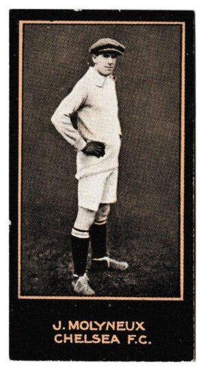 Smith's - 'Footballers (1914 DBB)' - Card #141 - J. Molyneux (Chelsea) Smith's - 'Footballers (1914 DBB)' - Card #141 - J. Molyneux (Chelsea)