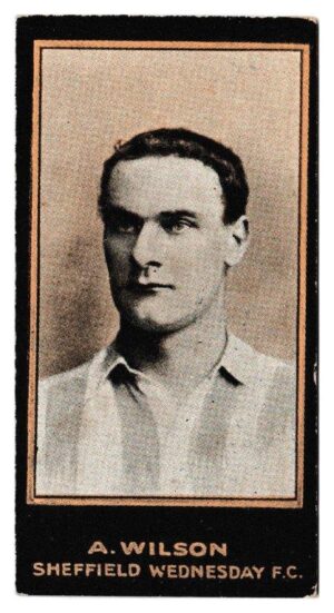 Smith's - 'Footballers (1914 DBB)' - Card #16 - A. Wilson (Sheffield Weds) Smith's - 'Footballers (1914 DBB)' - Card #16 - A. Wilson (Sheffield Weds)