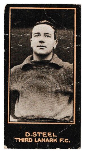 Smith's - 'Footballers (1914 DBB)' - Card #23 - D. Steel (Third Lanark) Smith's - 'Footballers (1914 DBB)' - Card #23 - D. Steel (Third Lanark)