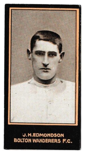 Smith's - 'Footballers (1914 DBB)' - Card #31 - J.M. Edmondson (Bolton W.) Smith's - 'Footballers (1914 DBB)' - Card #31 - J.M. Edmondson (Bolton W.)