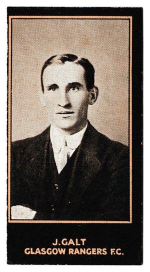 Smith's - 'Footballers (1914 DBB)' - Card #66 - J. Galt (Rangers) Smith's - 'Footballers (1914 DBB)' - Card #66 - J. Galt (Rangers)
