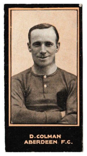 Smith's - 'Footballers (1914 DBB)' - Card #74 - D. Colman (Aberdeen) Smith's - 'Footballers (1914 DBB)' - Card #74 - D. Colman (Aberdeen)