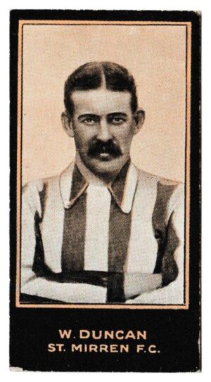 Smith's - 'Footballers (1914 DBB)' - Card #78 - W. Duncan (St. Mirren) Smith's - 'Footballers (1914 DBB)' - Card #78 - W. Duncan (St. Mirren)