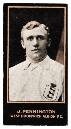 Smith's - 'Footballers (1914 DBB)' - Card #79 - J. Pennington (West Brom) Smith's - 'Footballers (1914 DBB)' - Card #79 - J. Pennington (West Brom)
