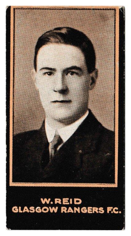Reid Rangers Smith’s – ‘Footballers (1914 DBB)’ – Card #83 – W. Reid (Rangers ...