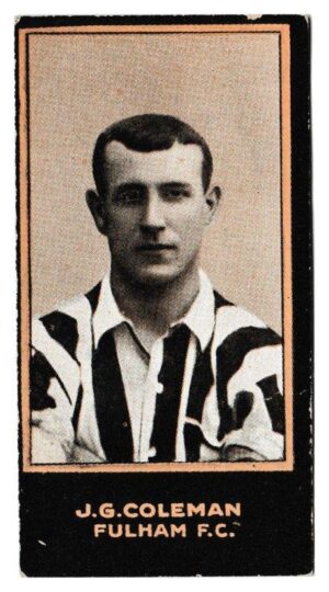 Smith's - 'Footballers (1914 LBB)' - Card #140 - J.G. Coleman (Fulham)