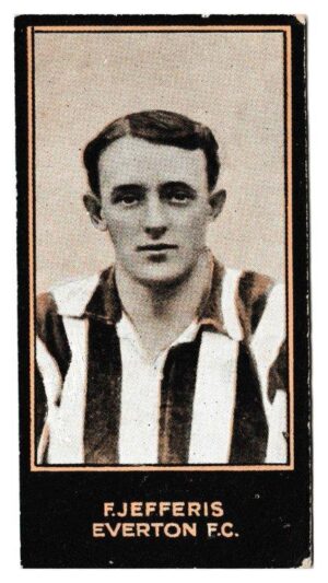 Smith's - 'Footballers (1914 LBB)' - Card #53 - F. Jefferis (Everton) Smith's - 'Footballers (1914 LBB)' - Card #53 - F. Jefferis (Everton)