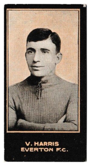 Smith's - 'Footballers (1914 LBB)' - Card #87 - V. Harris (Everton) Smith's - 'Footballers (1914 LBB)' - Card #87 - V. Harris (Everton)