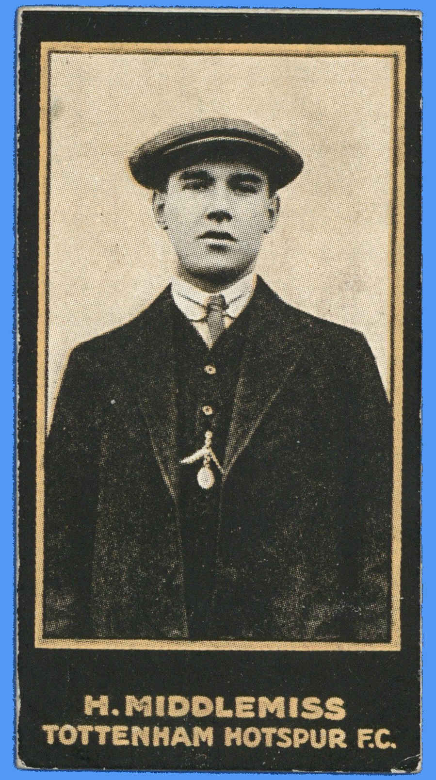 Smith's - 'Footballers' (1914) - H. Middlemiss (Tottenham Hotspur) Smith's - 'Footballers' (1914) - H. Middlemiss (Tottenham Hotspur)