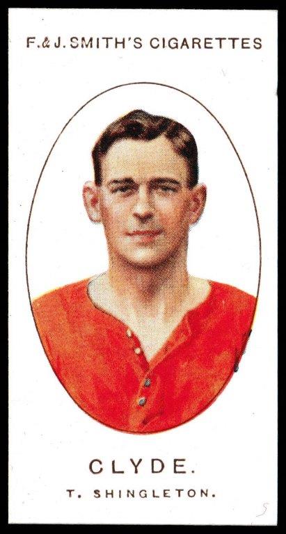 Smith's - 'Football Club Records 1921-22' (1921) - T. Shingleton (Clyde) Smith's - 'Football Club Records 1921-22' (1921) - T. Shingleton (Clyde)