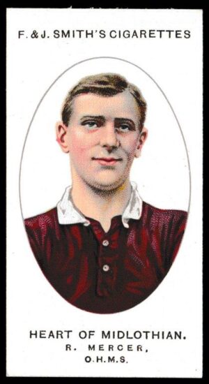 Smith's - 'Football Club Records 1913-17' (1918) - R. Mercer, O.H.M.S.?(Heart of Midlothian)