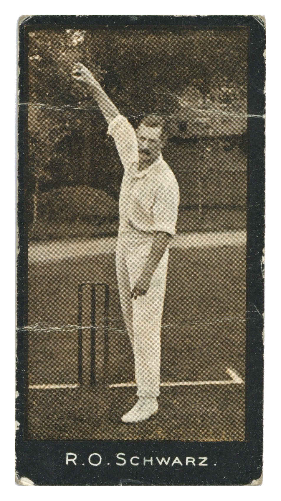 Smith's - 'Cricketers' (1912) - R.O. Schwarz (South Africa) Smith's - 'Cricketers' (1912) - R.O. Schwarz (South Africa)