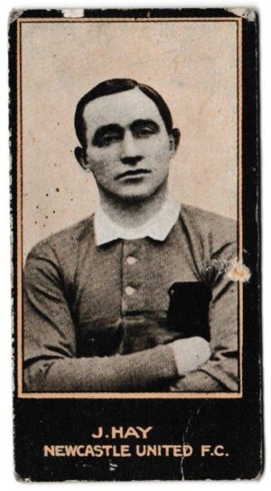 Smith's - 'Footballers (Yellow Frame/Deep Blue)' (c1914) - J. Hay (Newcastle United) Smith's - 'Footballers (Yellow Frame/Deep Blue)' (c1914) - J. Hay (Newcastle United)