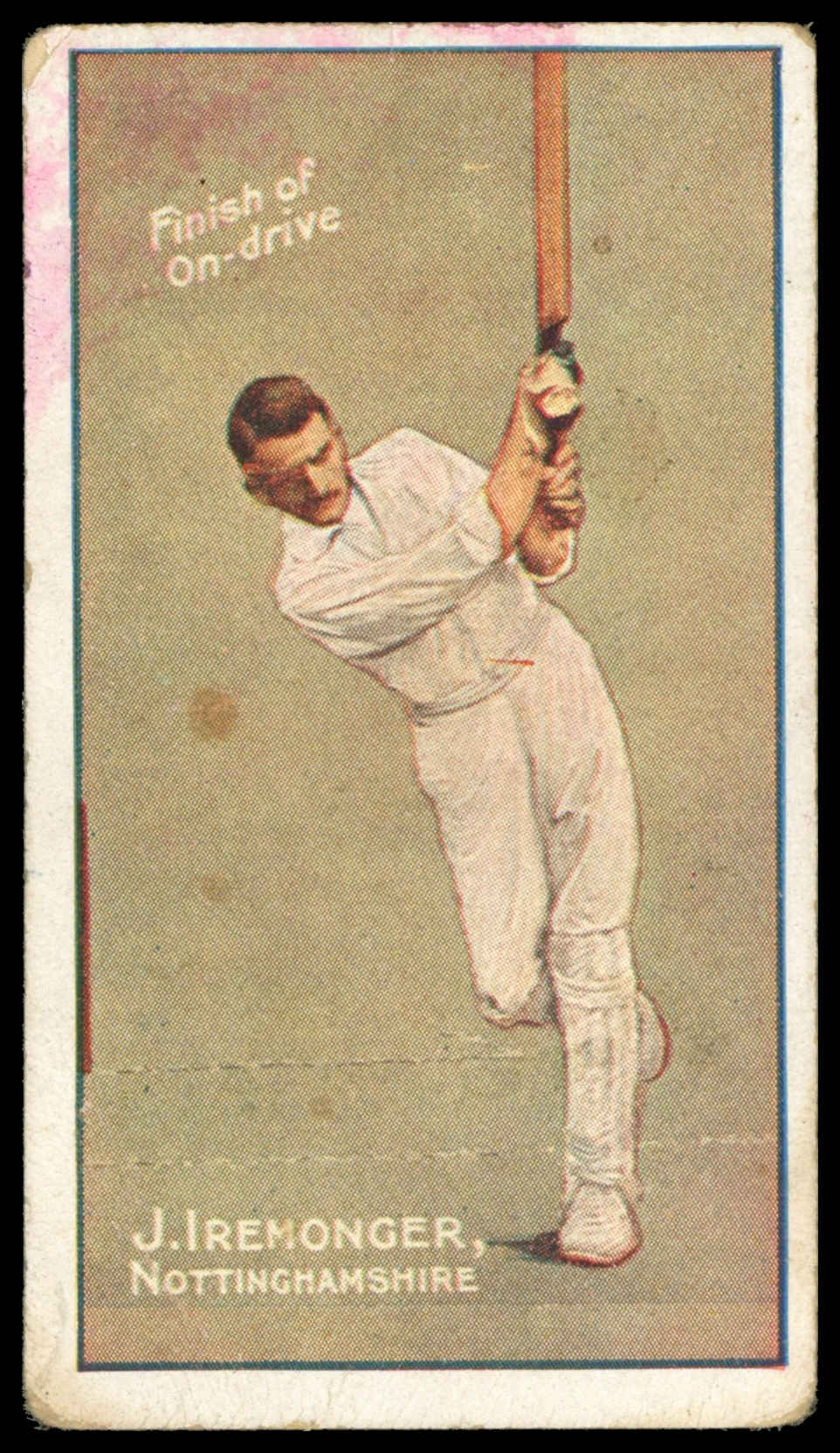 Sniders & Abrahams - 'Cricketers in Action' (c1906) - J. Iremonger (Notts) Sniders & Abrahams - 'Cricketers in Action' (c1906) - J. Iremonger (Notts)