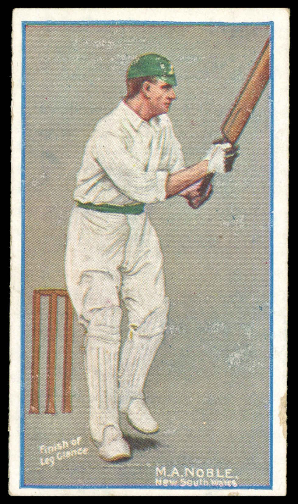 Sniders & Abrahams - 'Cricketers in Action' (c1906) - M.A. Noble (New South Wales) Sniders & Abrahams - 'Cricketers in Action' (c1906) - M.A. Noble (New South Wales)