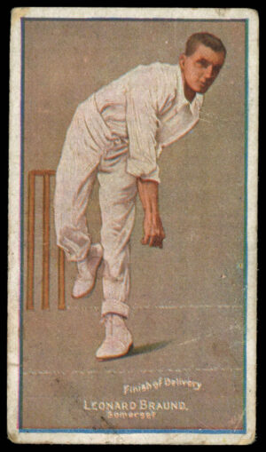 Sniders & Abrahams - 'Cricketers in Action' (c1906) - Leonard Braund (Somerset)