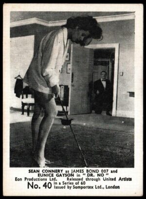 Somportex - 'James Bond 007 Film Scenes' (1964) - Card #40 - Eunice Gatson in "Dr. No"