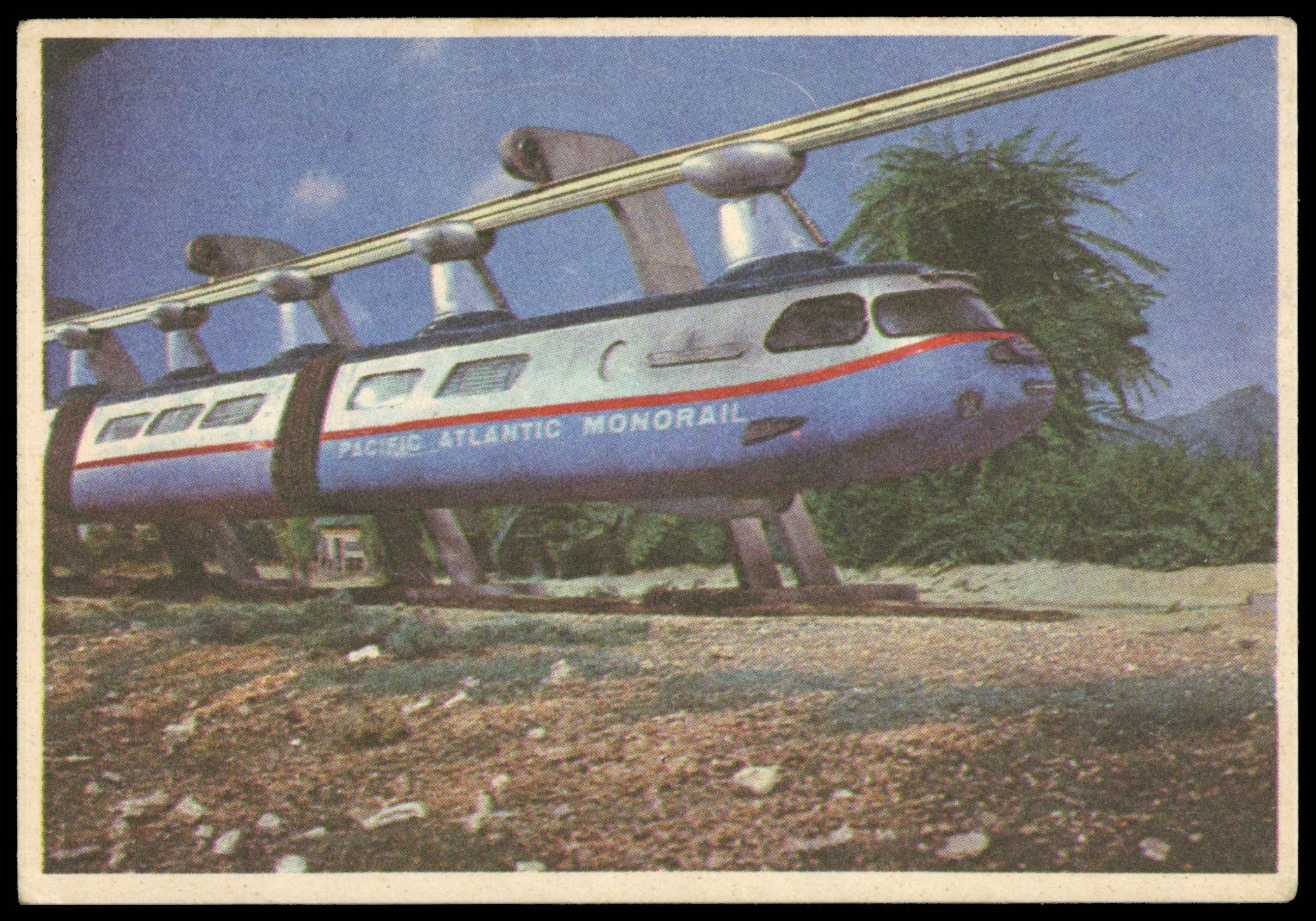 Somportex - 'Thunderbirds (No Somportex)' (1966) - #18 - The Monorail Somportex - 'Thunderbirds (No Somportex)' (1966) - #18 - The Monorail