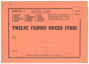 Sporting Mirror - 'Letter Card' (1948) - Lettercard #11 Twelve Famous Soccer Stars