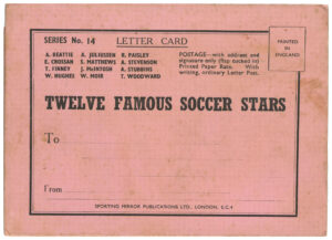 Sporting Mirror - 'Letter Card' (1948) - Lettercard #14 Twelve Famous Soccer Stars