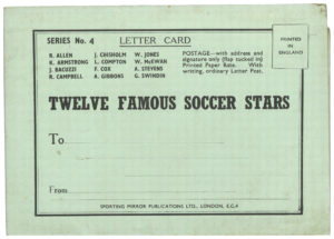 Sporting Mirror - 'Letter Card' (1948) - Lettercard #4 Twelve Famous Soccer Stars
