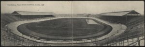 Valentine's - 'Franco-British Exhibition Stadium Double Length Panorama' (1908) - Used Postcard Valentine's - 'Franco-British Exhibition Stadium Double Length Panorama' (1908) - Used Postcard