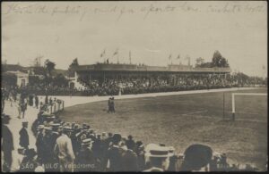 Real Photo - 'Velodromo Sao Paulo - First Brazilian League 1902 Title Play-Off' (1911) - Used Postcard Real Photo - 'Velodromo Sao Paulo - First Brazilian League 1902 Title Play-Off' (1911) - Used Postcard