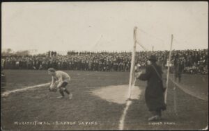 Real Photo - 'Muratti Vase Mens Football Final (Channel Islands) Lannon Saving' () - Unused Postcard Real Photo - 'Muratti Vase Mens Football Final (Channel Islands) Lannon Saving' () - Unused Postcard
