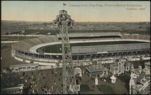Valentine's - 'Franco-British Exhibition Stadium from the Flip-Flap Ride' (1908) - Unused Postcard Valentine's - 'Franco-British Exhibition Stadium from the Flip-Flap Ride' (1908) - Unused Postcard