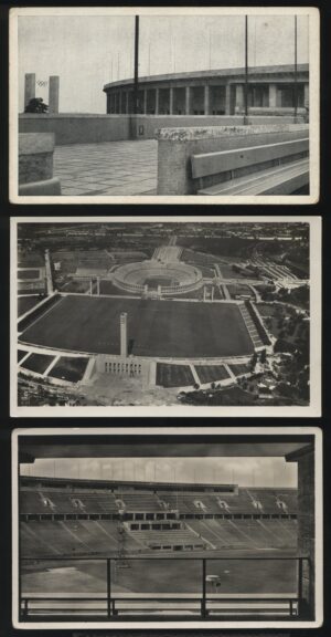 Berlin Olympics - 'Reich Sports Field / Stadium' (1936) - 3 Postcard Set Berlin Olympics - 'Reich Sports Field / Stadium' (1936) - 3 Postcard Set