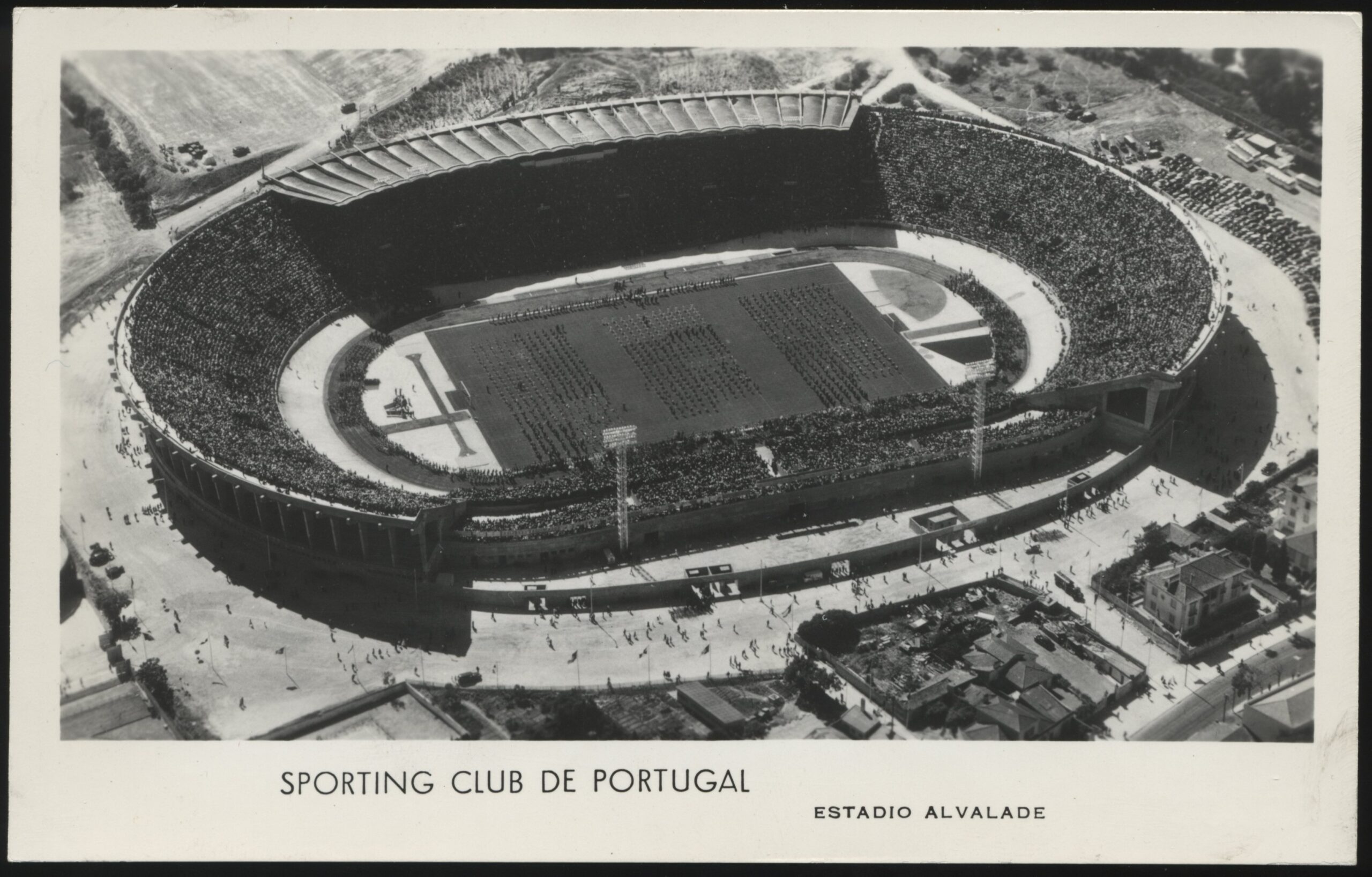 Real Photo - 'Sporting Club Estadio Alvalade' (c1960's) - Postcard Real Photo - 'Sporting Club Estadio Alvalade' (c1960's) - Postcard