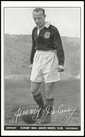 Sunday Mail - 'Junior Sports Club Footballers (B&W)' (1950) - Jimmy Delaney (Manchester United)