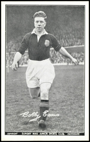 Sunday Mail - 'Junior Sports Club Footballers (B&W)' (1950) - Bobby Evans (Celtic)