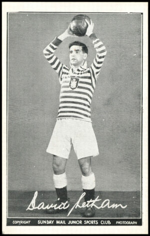 Sunday Mail - 'Junior Sports Club Footballers (B&W)' (1950) - David Letham (Queens Park)