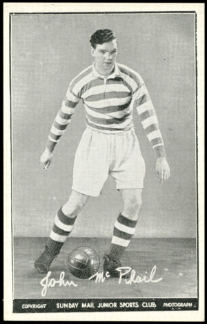 Sunday Mail - 'Junior Sports Club Footballers (B&W)' (1950) - John McPhail (Celtic)
