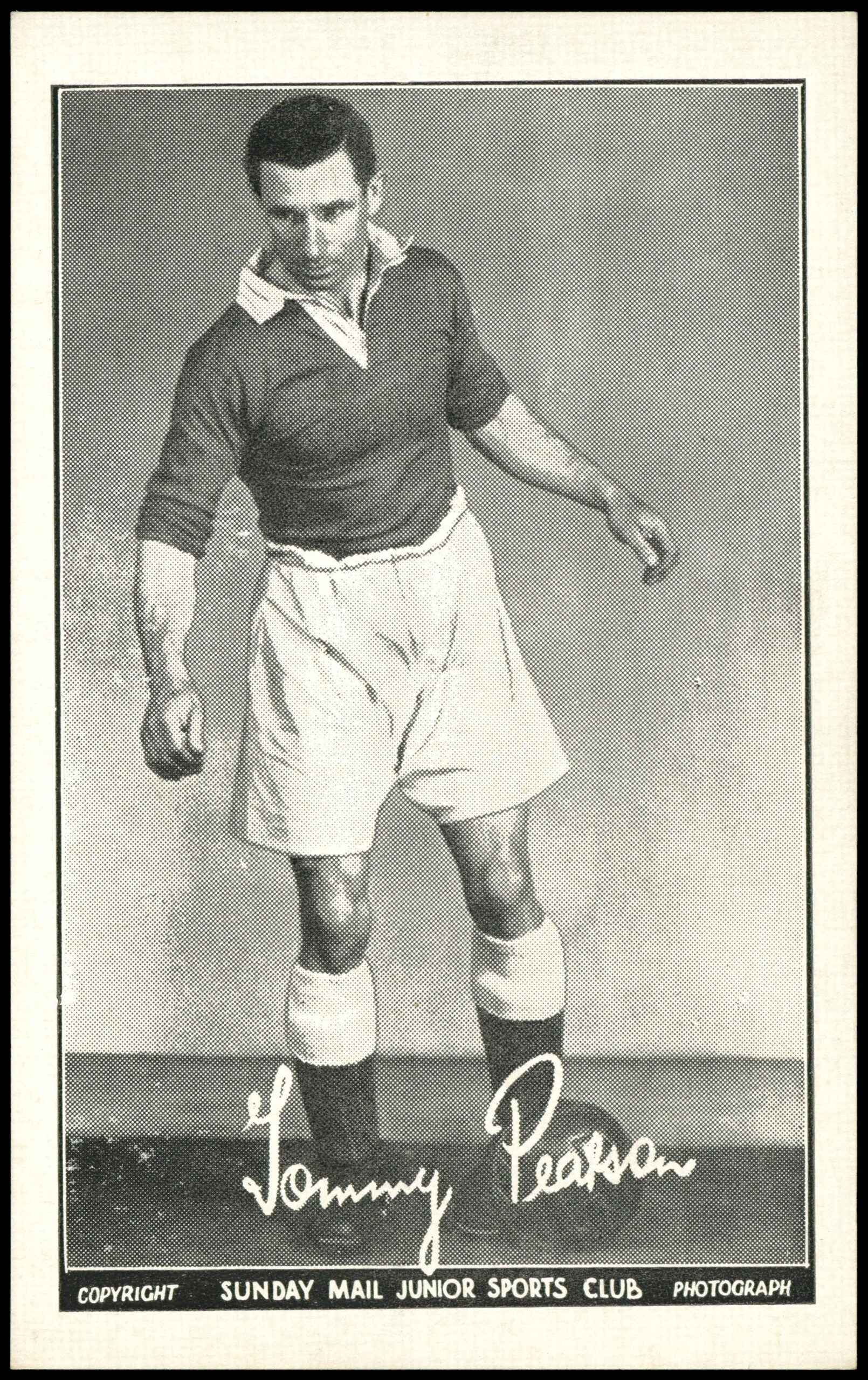 Sunday Mail - 'Junior Sports Club Footballers (B&W)' (1950) - Tommy Pearson (Aberdeen) Sunday Mail - 'Junior Sports Club Footballers (B&W)' (1950) - Tommy Pearson (Aberdeen)