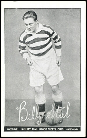 Sunday Mail - 'Junior Sports Club Footballers (B&W)' (1950) - Billy Steel (Greenock Morton)